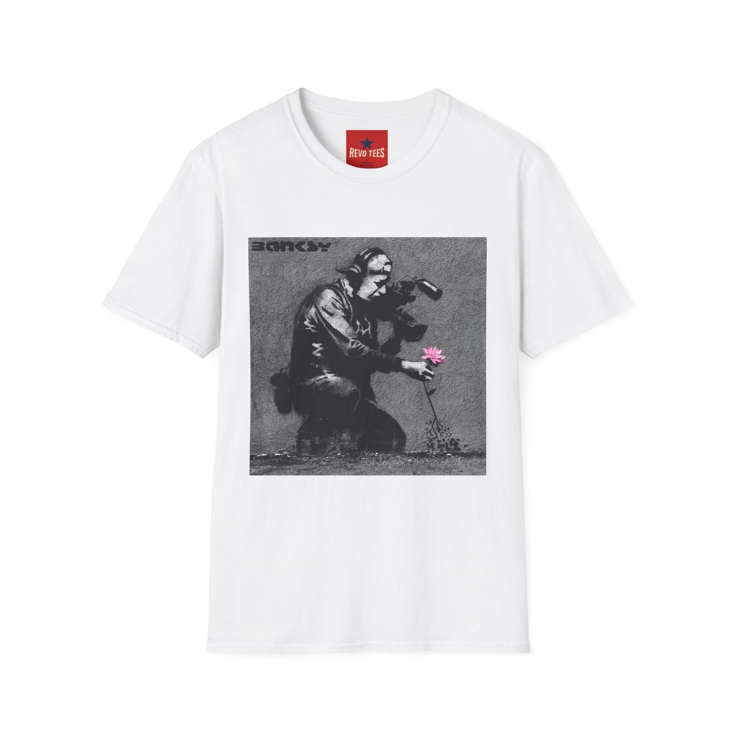 Banksy Flower Thrower T-Shirt — Urban Street Art Graphic Tee