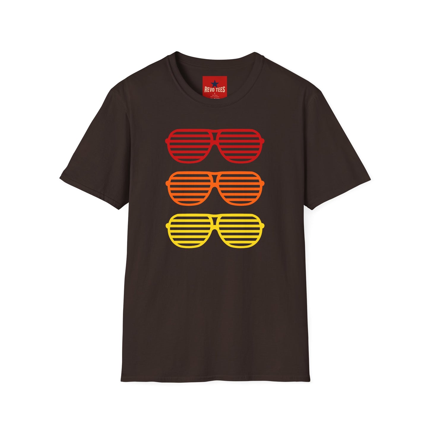 T-Shirt — Retro Shutter Shades Gradient Graphic