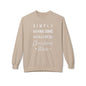Christmas Wine Sweatshirt - "Simply Having Some Wonderful Christmas Wine" Holiday Crewneck