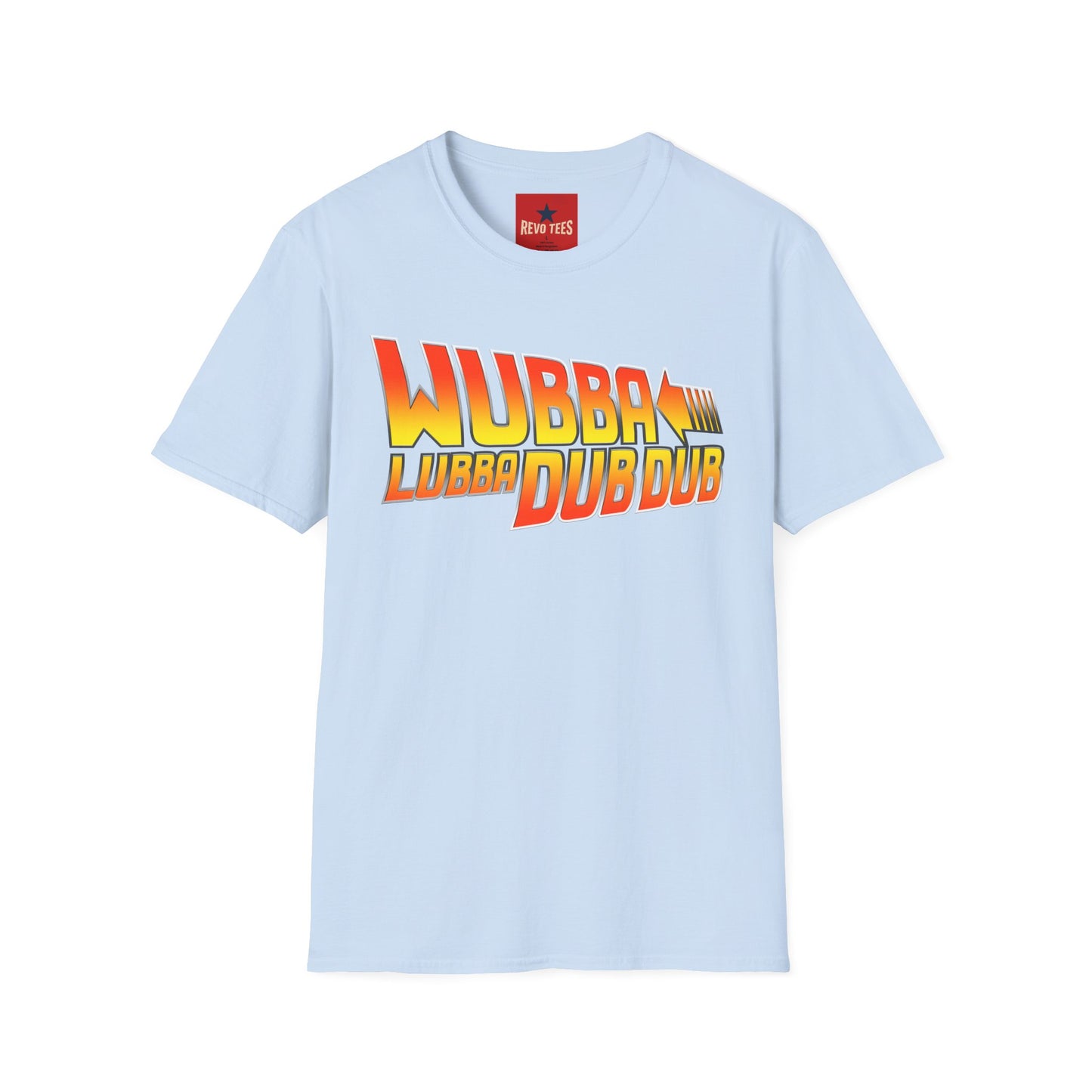 Wubba Lubba Dub Dub T‑Shirt — Retro Gradient Sci‑Fi Quote Tee