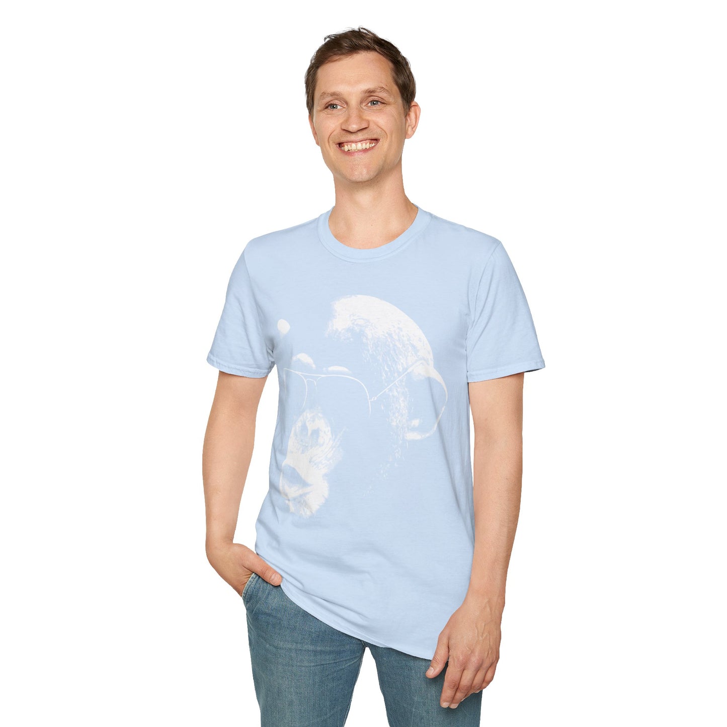 Chimpanzee Sunglasses T-Shirt — Retro Monkey Graphic Tee
