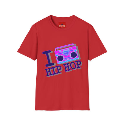 Hip Hop Boombox T-Shirt — "I  Hip Hop" Retro Music Tee