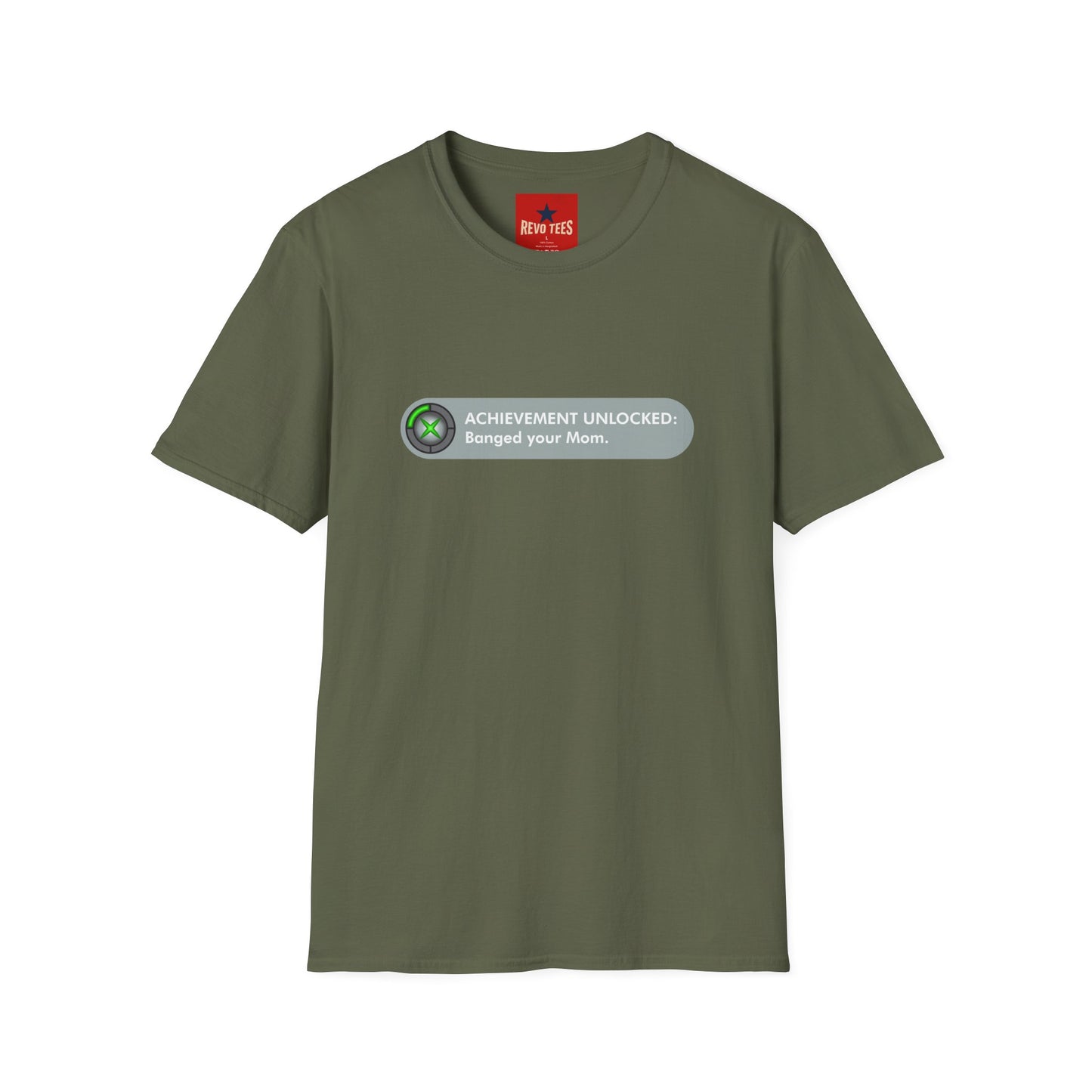 T-Shirt — "Achievement Unlocked: Banged Your Mom" Gamer Humor Tee