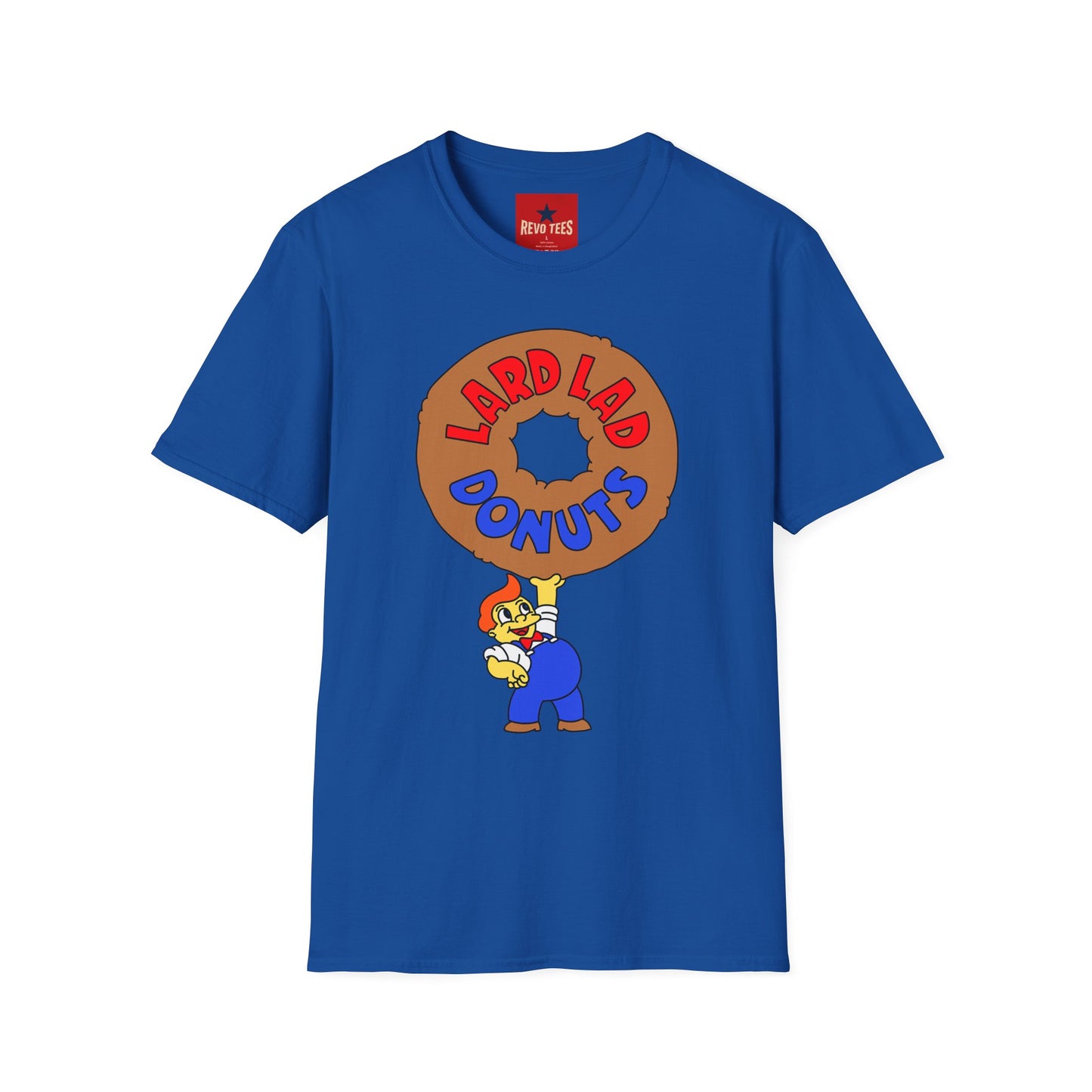 Donut Vintage Logo T‑Shirt — "Lard Lad Donuts" Cartoon Tee