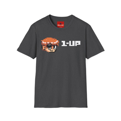 Retro Pixel Gamer T-Shirt — "1-UP" Video Game Tee