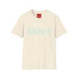 Minimal Celestial Icons T-Shirt — Light Blue Astrological Symbols