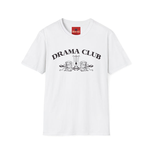 Drama Club T-Shirt — Vintage Theatrical Masks & Lyre Tee