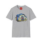 Sci‑Fi Adventure T‑Shirt — Time Traveler Crew Scene