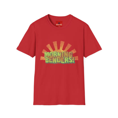 Morning Benders T-Shirt — Retro Sunrise Graphic Tee