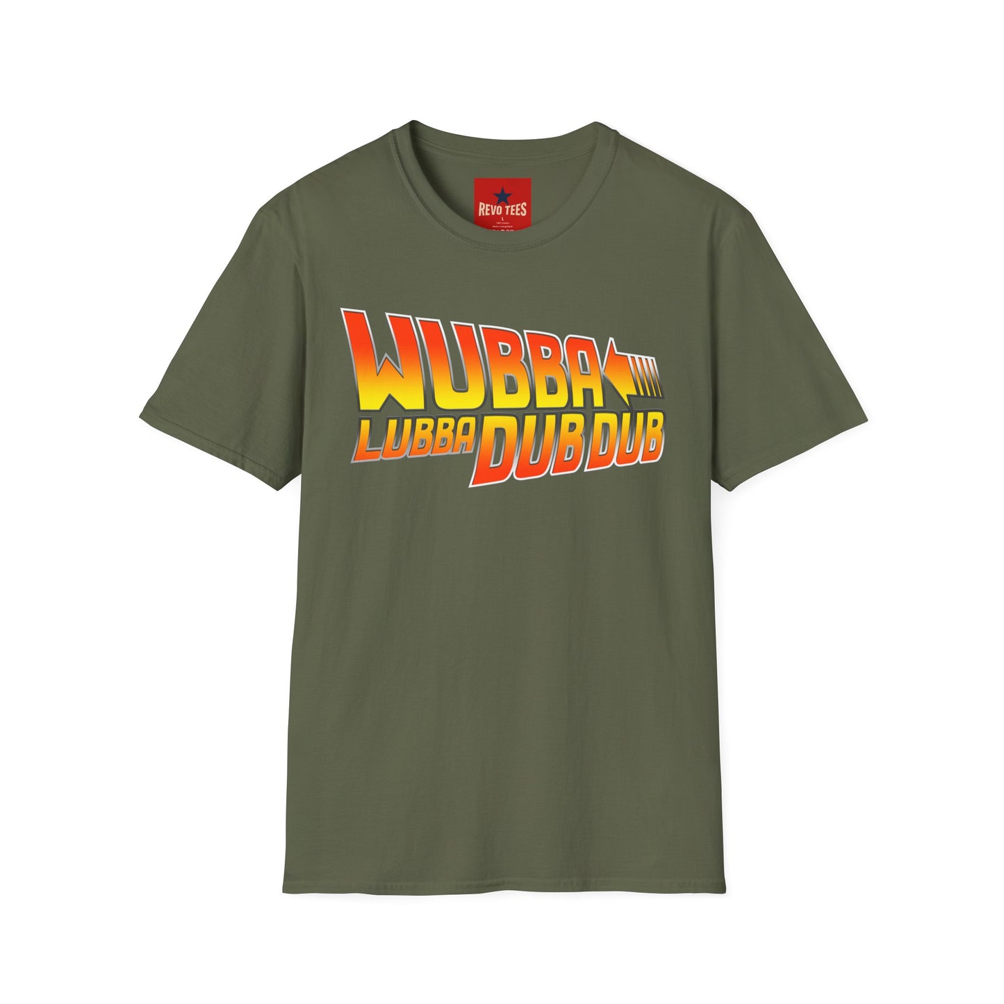 Wubba Lubba Dub Dub T‑Shirt — Retro Gradient Sci‑Fi Quote Tee