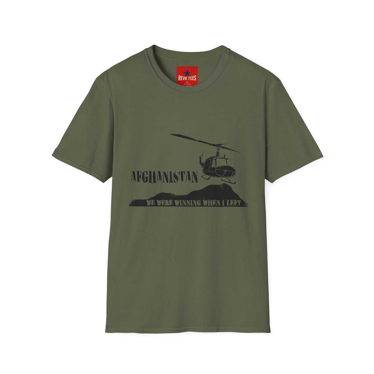 Afghanistan Helicopter T-Shirt — Veteran / Deployment Tribute Tee