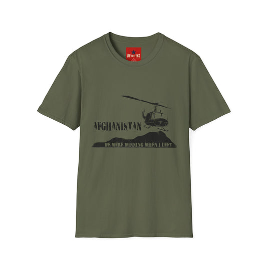 Afghanistan Helicopter T-Shirt — Veteran / Deployment Tribute Tee