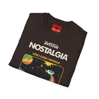 Awesome Nostalgia T-Shirt — Retro Video Game Cartridge Graphic Tee