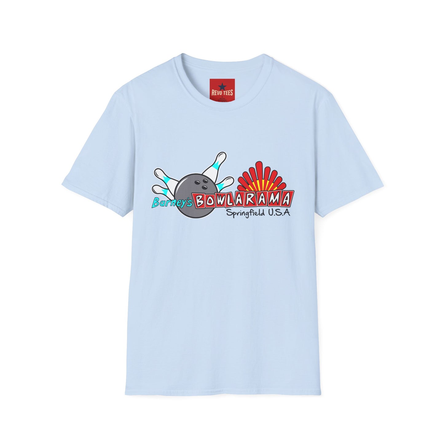 Bowlarama Vintage Bowling T-Shirt — "Barney's Bowlarama Springfield U.S.A." Retro Alley Tee