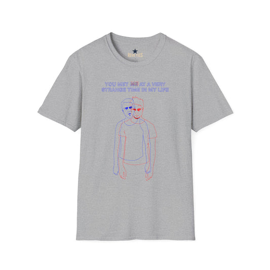 Revotees Vintage Doppelganger You Met Me at a Very Strange Time in My Life Graphic T-Shirt