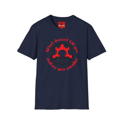 Retro Pixel Mushroom T-Shirt — "What doesn’t kill you makes you smaller"