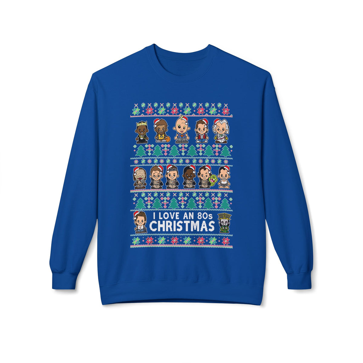Holiday Character  — Cute Chibi Characters Ugly Crewneck Sweater Design