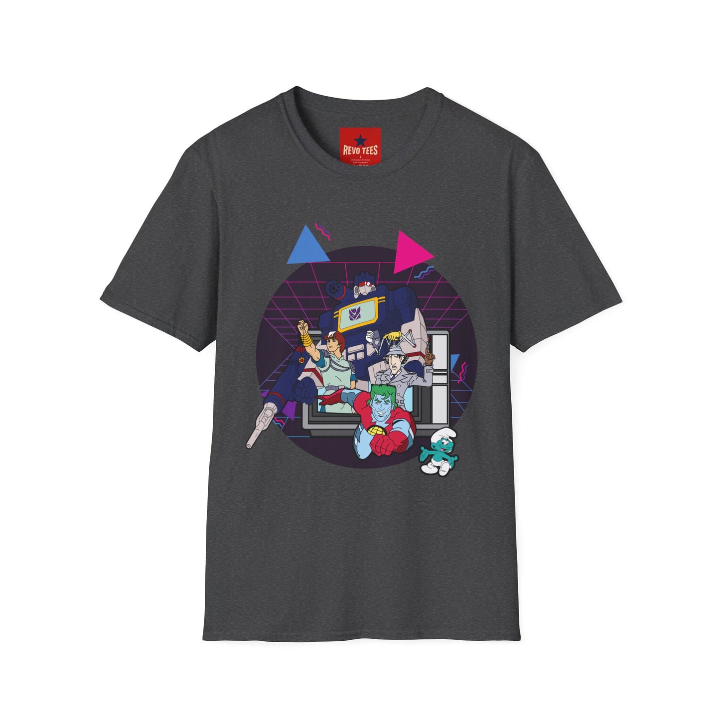 Retro Gaming Arcade T-Shirt — 80s Synthwave Console Crew Tee