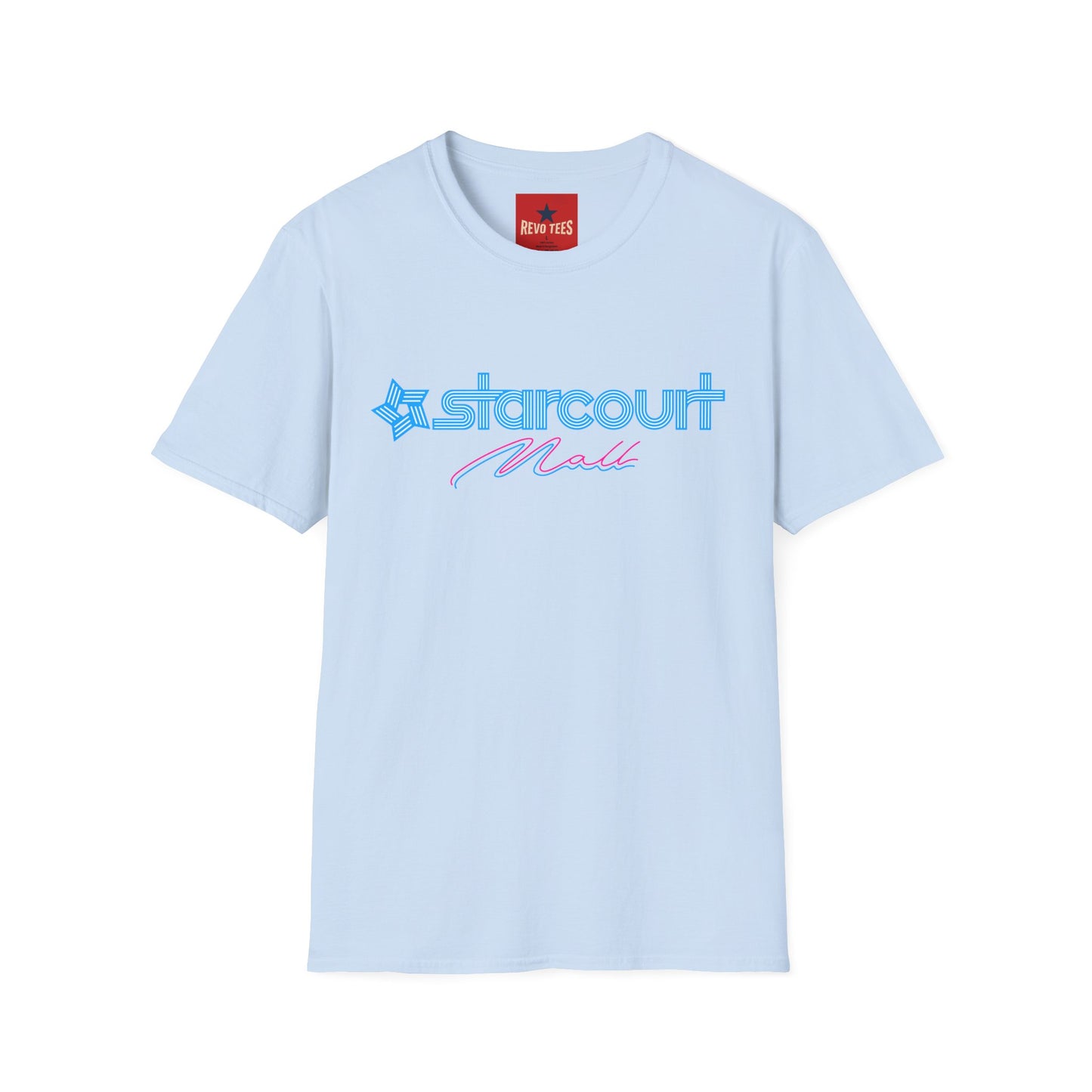 Starcourt Mall Retro Logo T-Shirt — 80s Neon Vintage-Inspired Tee
