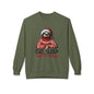 Christmas Sloth Sweatshirt – "Eat Sleep and Be Merry" Cozy Holiday Crewneck