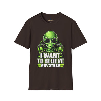 REVOTEES - I Want to Believe Alien T-Shirt