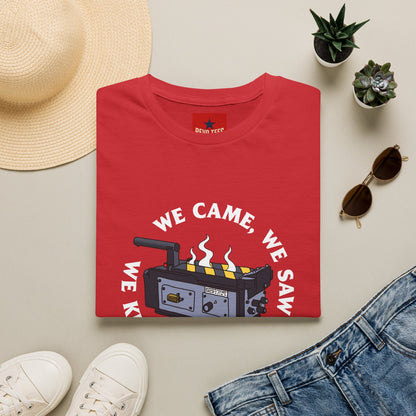 T‑Shirt — “We Came, We Saw, We Kicked Its Ass” Grill/BBQ Crew Tee