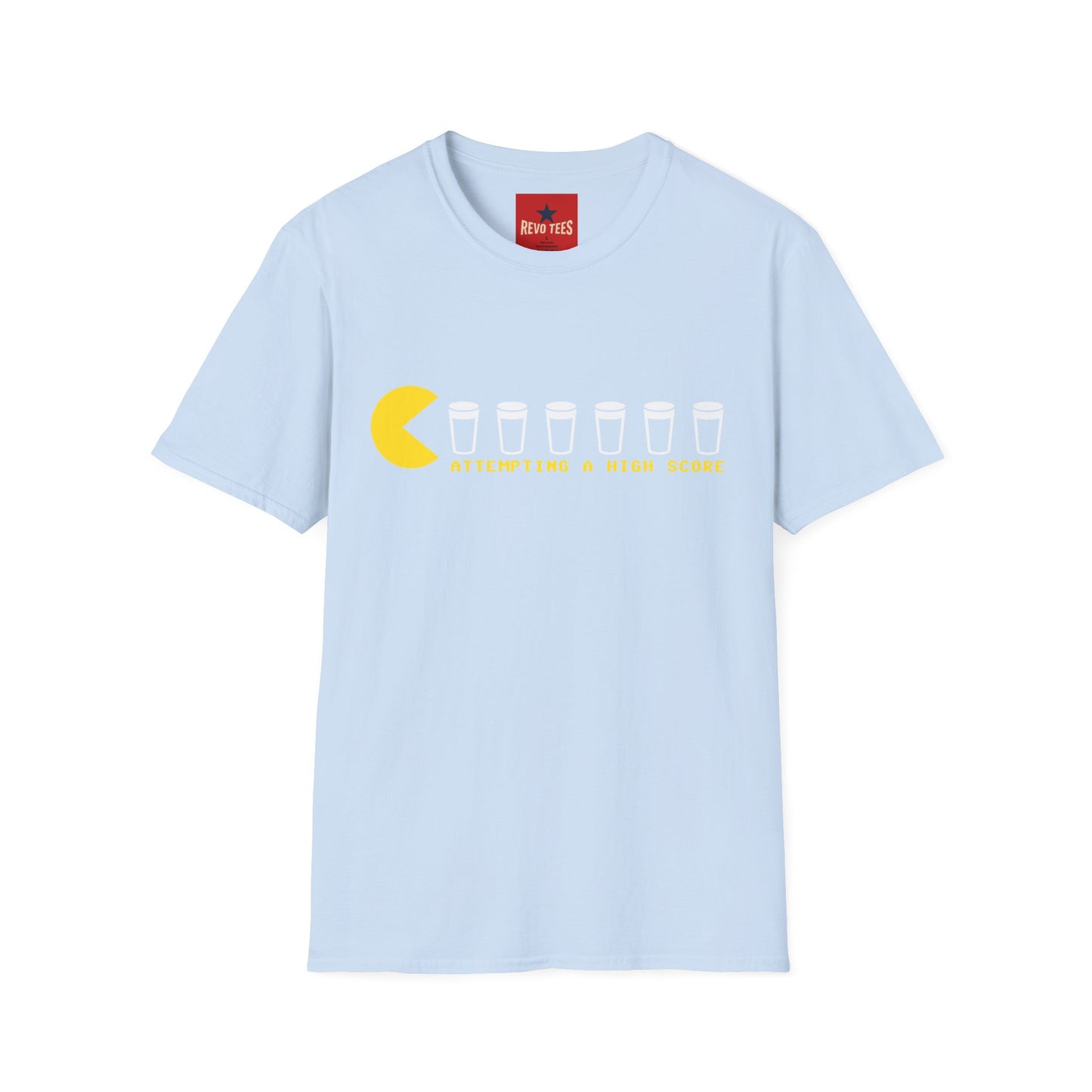 Pac-Man 'Attempting a High Score' Tee — Funny Gaming Beer T-Shirt