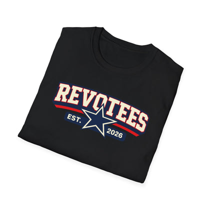 Revotees EST. 2026 Graphic T-Shirt — Retro Star Sports Logo