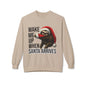 Sloth Santa Sweatshirt — "Wake Me Up When Santa Arrives" Holiday Crewneck