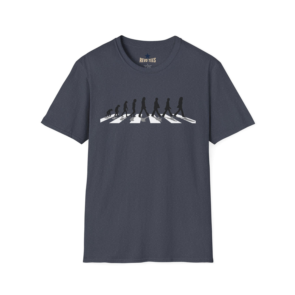 Revotees Evolution of Abby Road the Beatles Unisex Softstyle T-Shirt - alternate view 12