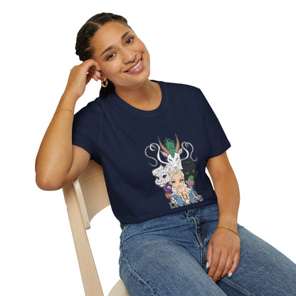 Fantasy Dragon & Beast Portrait T-Shirt — "Daughters of Dragons" Graphic Tee