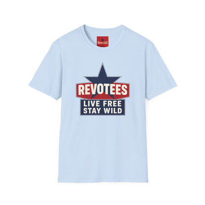 REVOTEES “Live Free Stay Wild” Retro Star Tee