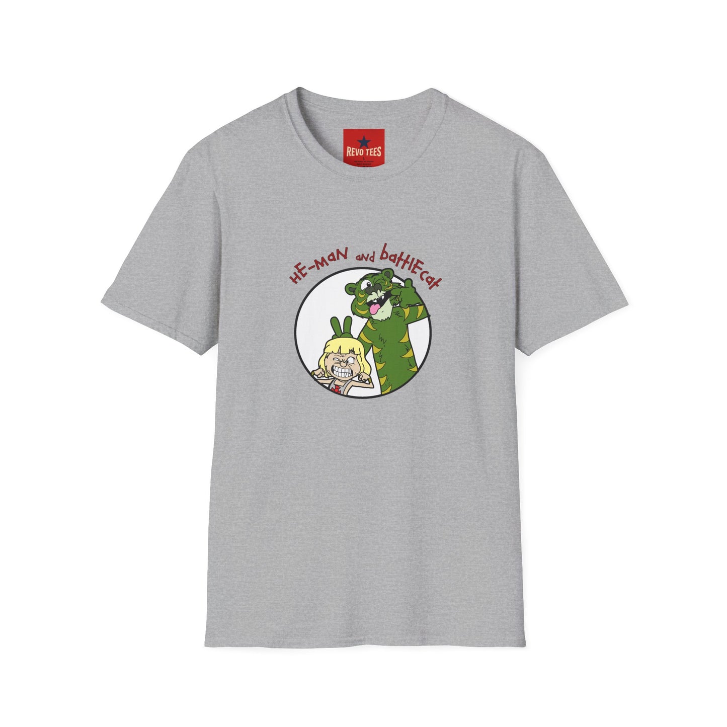 He-Man and BattleCat Cartoon T‑Shirt — Retro Fan Art Tee