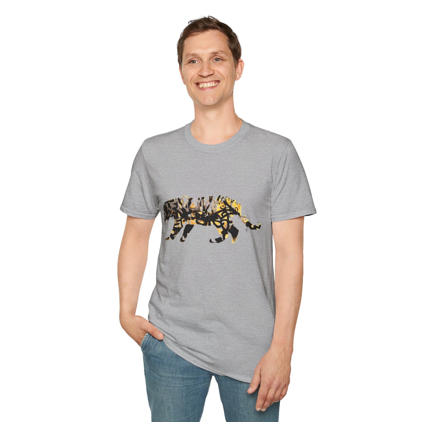 Banksy Graffiti Tiger T-Shirt — Urban Street Art Cat Tee
