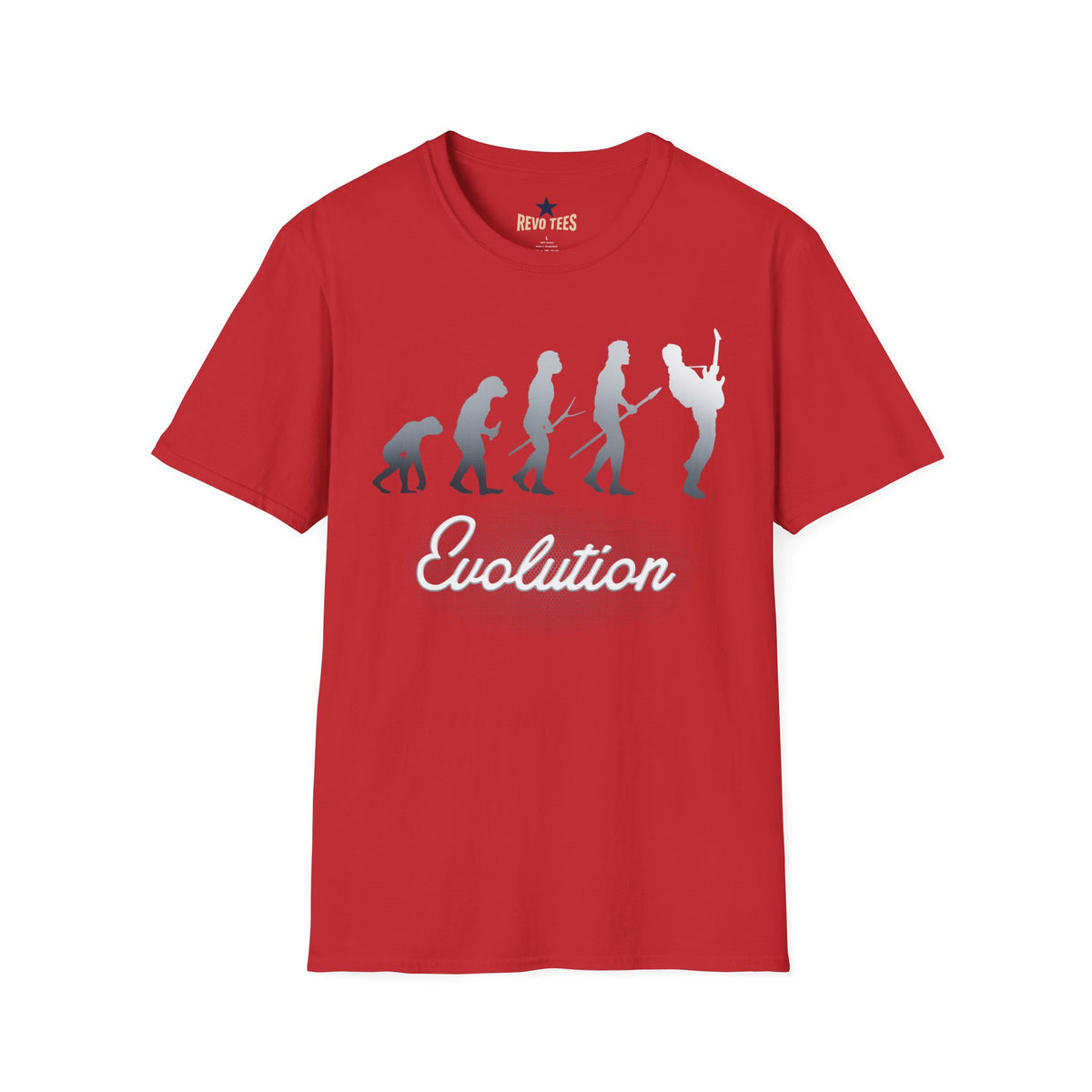 Revotees Evolution of Guitarists Unisex Softstyle T-Shirt - alternate view 7