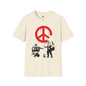 Revotees Banksy Peace Symbol Graffiti Red Drip Street Art T-Shirt