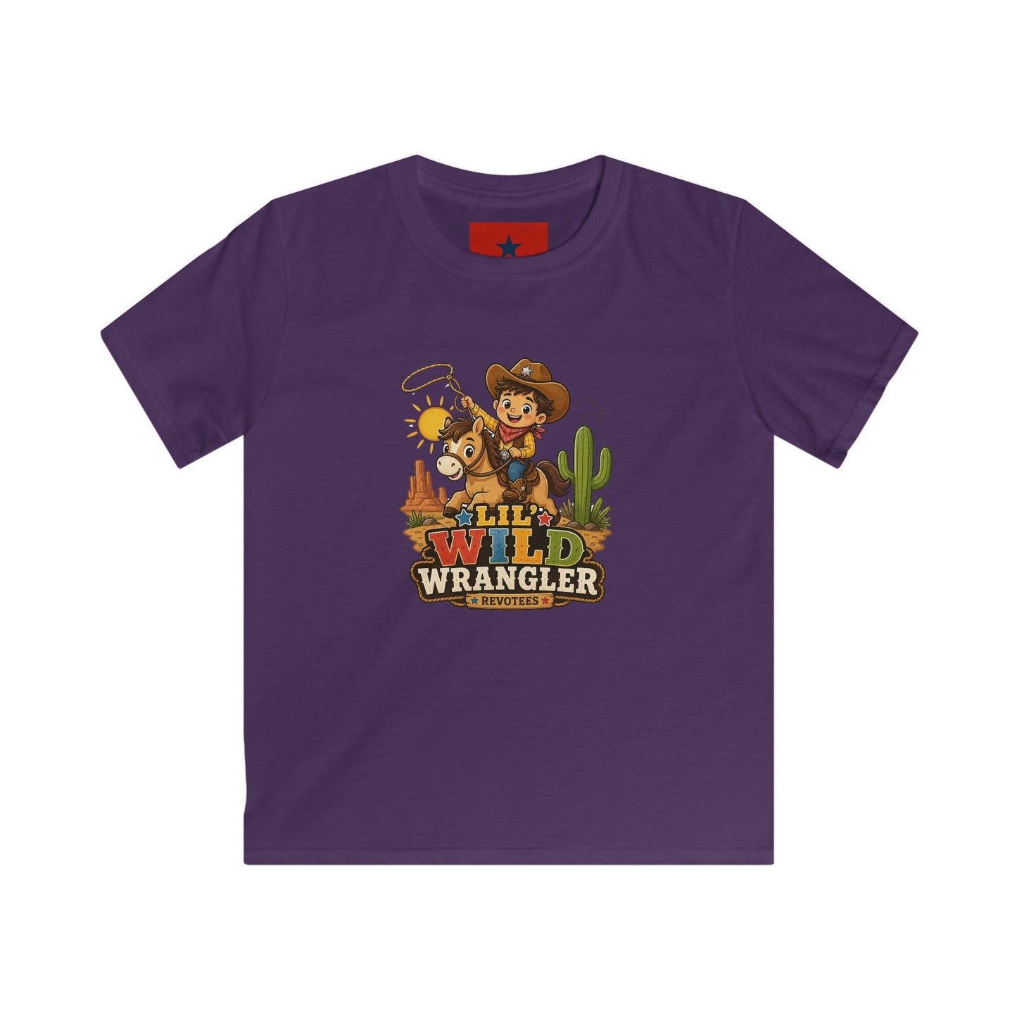 Kids Tee — "Lil' Wild Wrangler" Cute Cowboy Kid Graphic Shirt