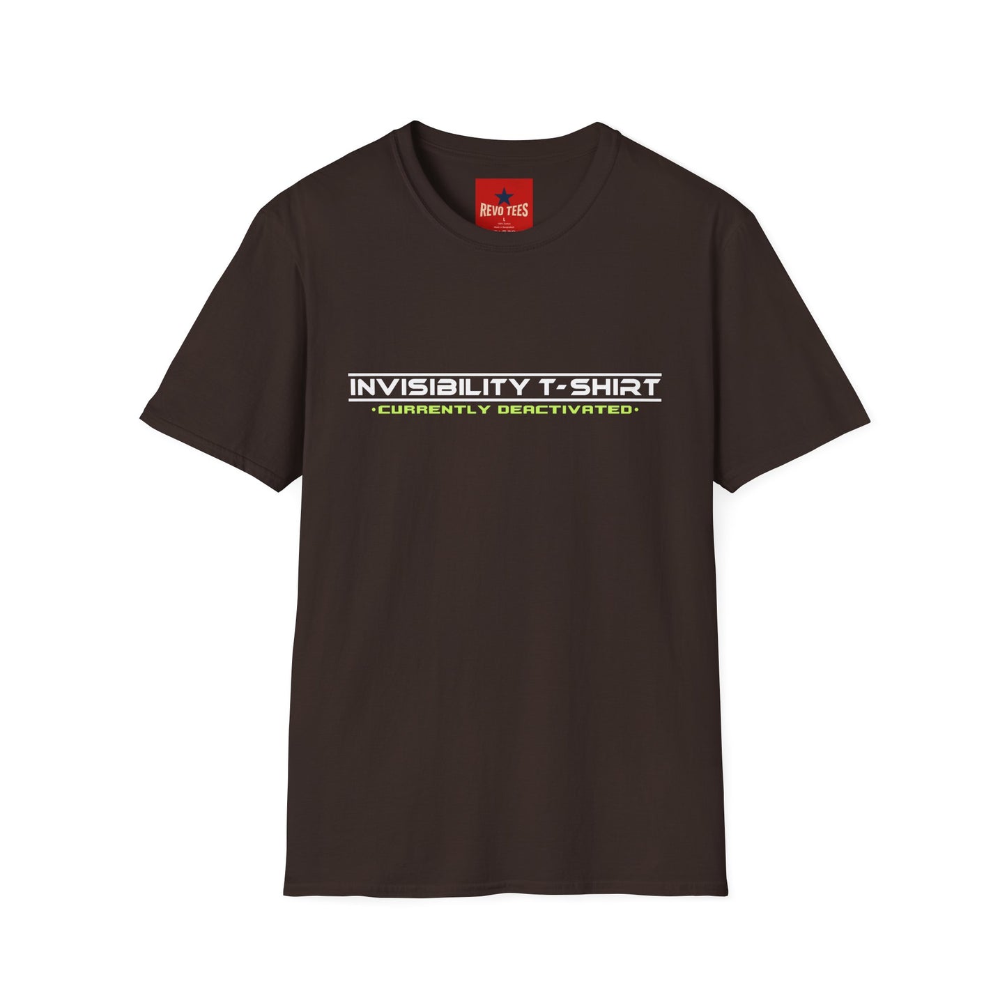 Invisibility T‑Shirt — “Currently Deactivated” Graphic Tee