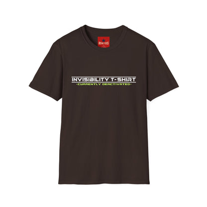 Invisibility T‑Shirt — “Currently Deactivated” Graphic Tee
