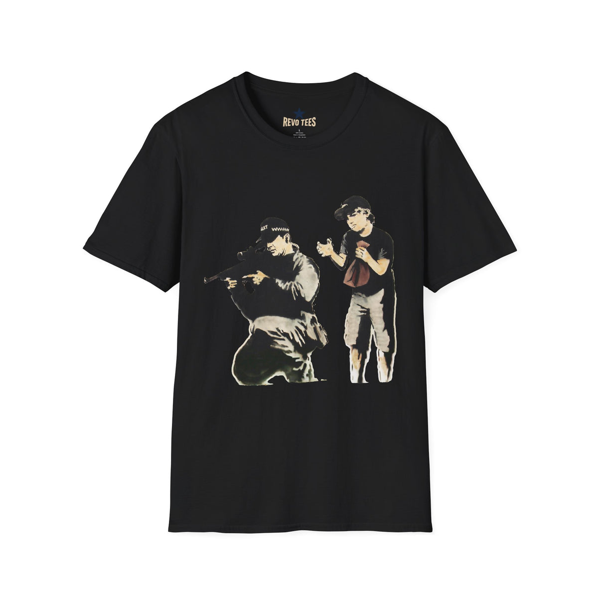 Revotees Banksy Sniper Graphic T-Shirt - alternate view 2