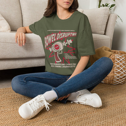 Bowel Disruptor T-Shirt — Funny Medical/Gut Health Graphic Tee for Nurses & Journalists