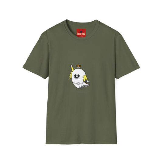 Ghost with Crown T‑Shirt — Cute Retro Cartoon Halloween Tee
