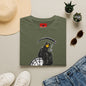 Banksy T‑Shirt — Grim Reaper Clock Graphic Tee (Smiley Mask)