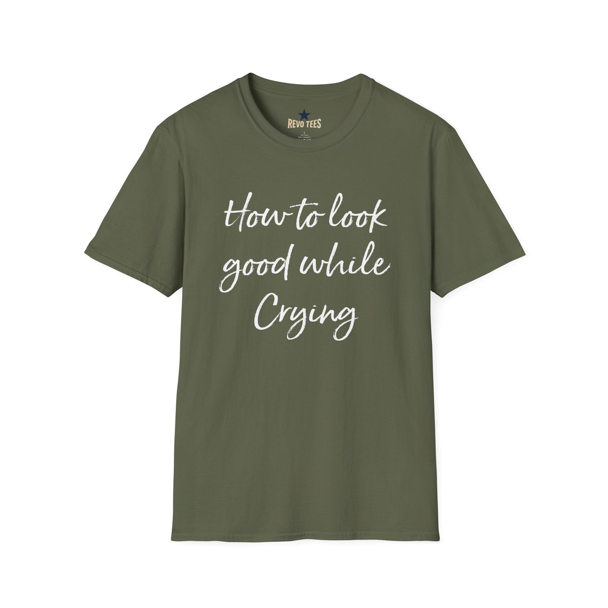 Revotees How to Look Good While Crying Unisex Softstyle T-Shirt - alternate view 5