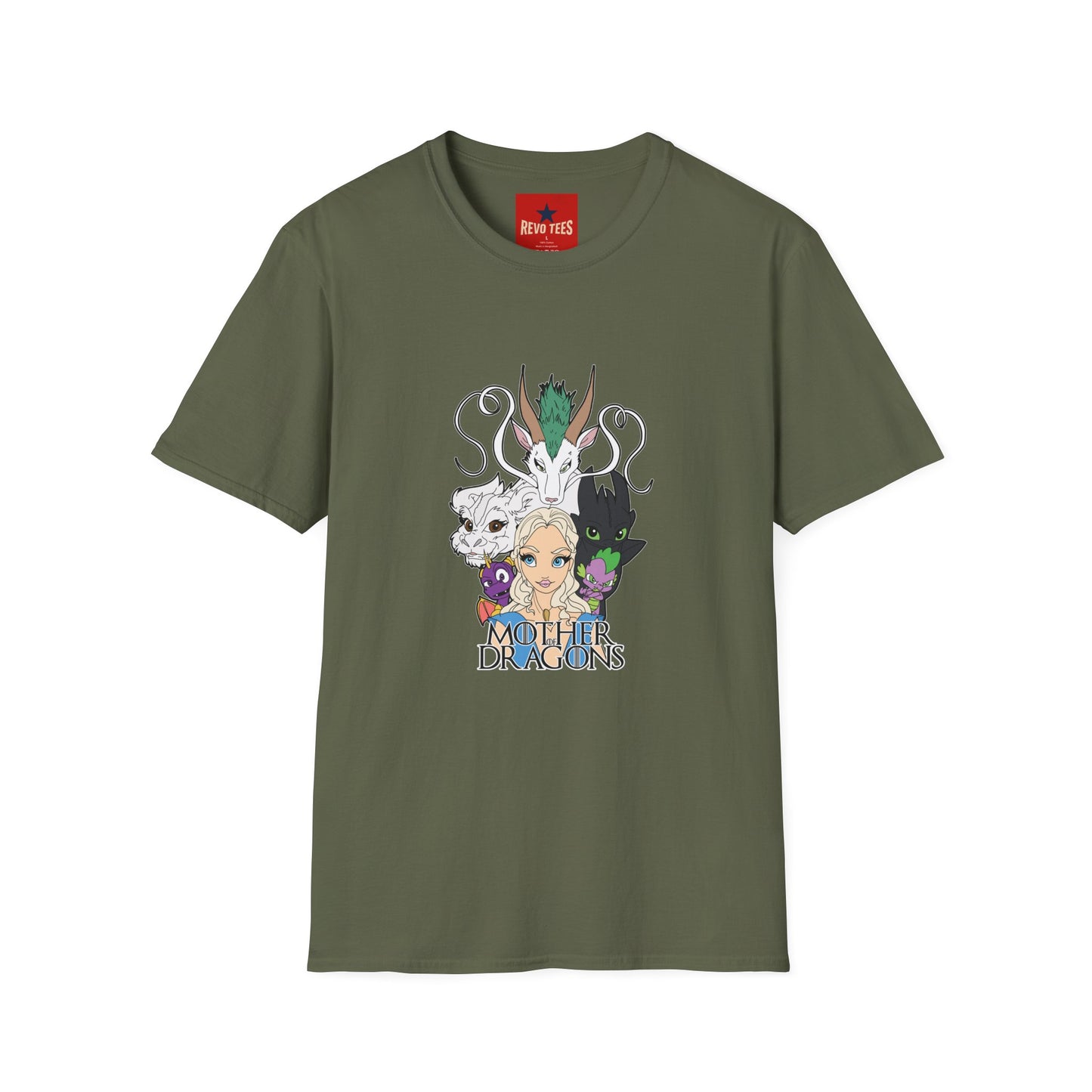 Fantasy Dragon & Beast Portrait T-Shirt — "Daughters of Dragons" Graphic Tee