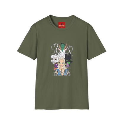 Fantasy Dragon & Beast Portrait T-Shirt — "Daughters of Dragons" Graphic Tee