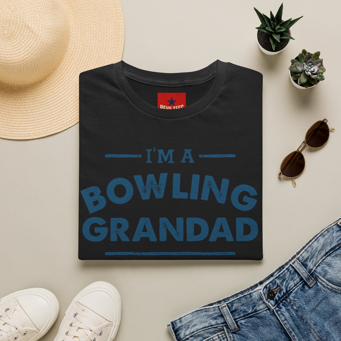 Bowling Grandad T-Shirt — "I'm a Bowling Grandad" Retro Dad Gift