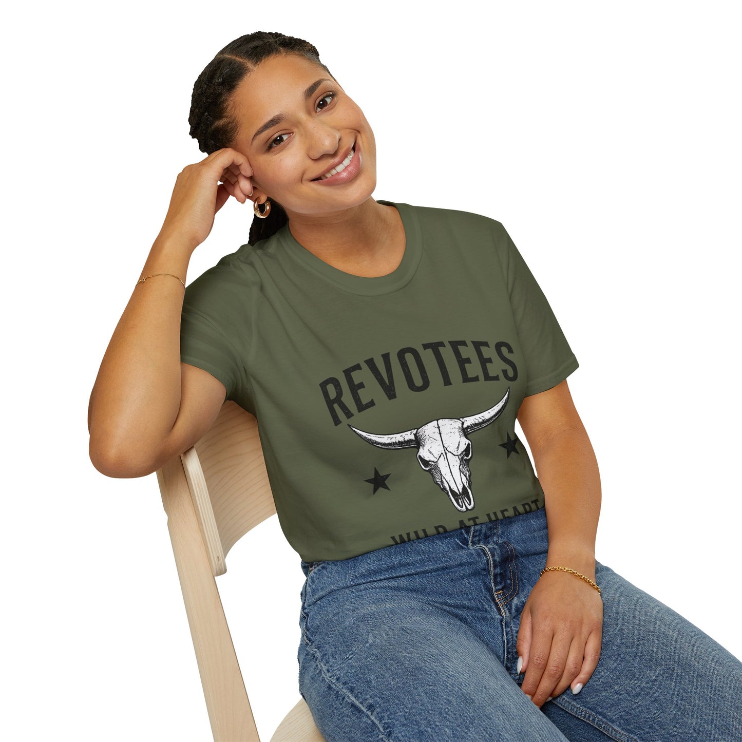 Revotees Bull Skull T-Shirt — Wild at Heart Western Graphic Tee