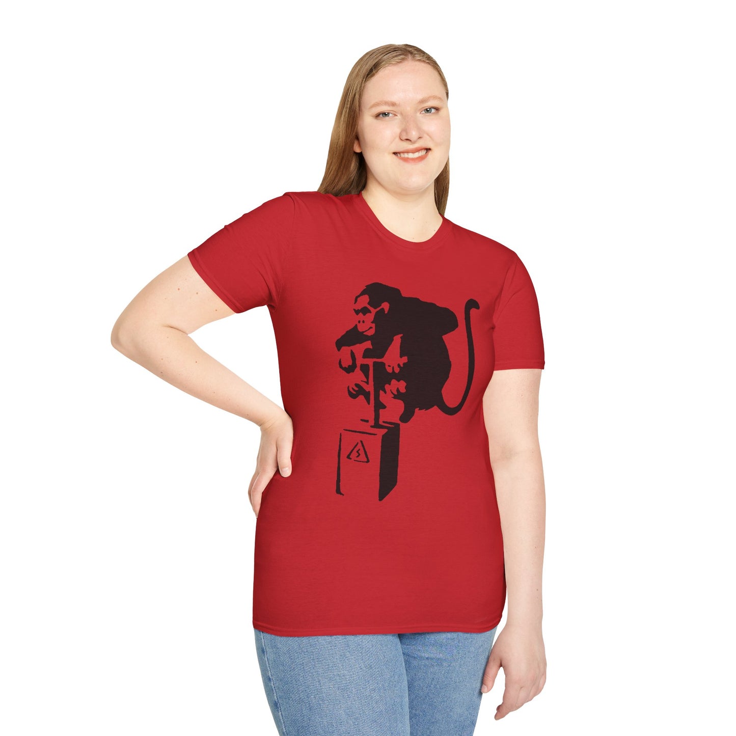 Banksy-Style Monkey On Bomb T-Shirt — Street Art Graphic Tee