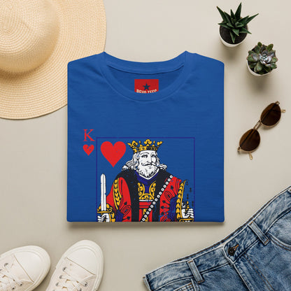 King of Hearts T-Shirt — Vintage Playing Card Graphic Tee
